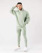 klær T442622 salvie grønn identity pro hettegenser menn Alphalete - Bilde 2