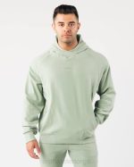 klær T442622 salvie grønn identity pro hettegenser menn Alphalete