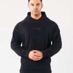 klær T442625 svart identity pro hettegenser menn Alphalete