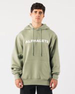 klær T442626 salvie grønn kjerne hettegenser menn Alphalete
