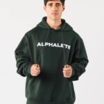 klær T442627 eviggrønn grønn kjerne hettegenser menn Alphalete