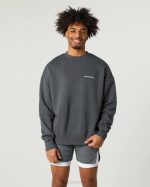klær T442633 røykgrå klassisk mannskap menn Alphalete