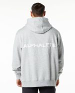 klær T442646 gråmelert enhet hettegenser menn Alphalete