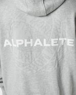 klær T442646 gråmelert enhet hettegenser menn Alphalete - Bilde 5