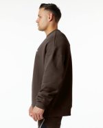 klær T442649 fudge brun klassisk mannskap menn Alphalete - Bilde 3