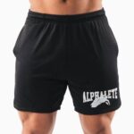 klær T442651 svart ulvehode mesh kort 6" menn Alphalete