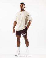 klær T442659 sangria rød ulvehode mesh kort 6" menn Alphalete - Bilde 2