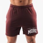 klær T442669 burgunder rød ldb mer mesh kort 6" menn Alphalete