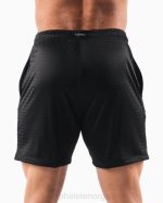 klær T442673 svart aa mesh kort 6" menn Alphalete - Bilde 4