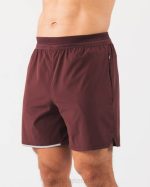 klær T442681 sangria rød studio kort 6" menn Alphalete - Bilde 3