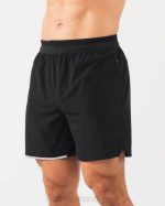 klær T442683 svart/sølv studio kort 6" menn Alphalete - Bilde 3