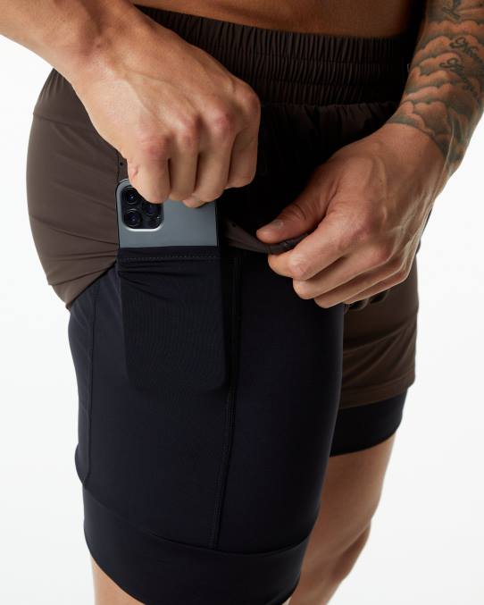 klær T442706 fudge brun uendelig hastighet kort 5,5" menn Alphalete - Bilde 6