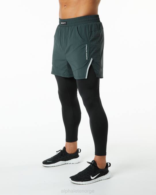 klær T442709 jegergrønn infinity 2-i-1 hastighet kort 5,5" menn Alphalete - Bilde 3