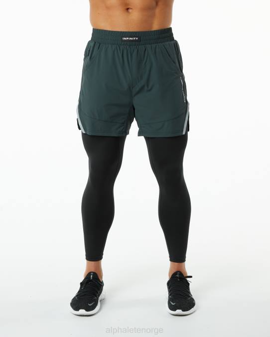 klær T442709 jegergrønn infinity 2-i-1 hastighet kort 5,5" menn Alphalete - Bilde 1