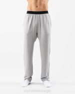 klær T442711 gråmelert lounge bukse menn Alphalete