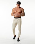 klær T442735 vanilje brun studio bukse menn Alphalete - Bilde 3