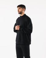 klær T442753 svart opprinnelse mock neck ls menn Alphalete - Bilde 3