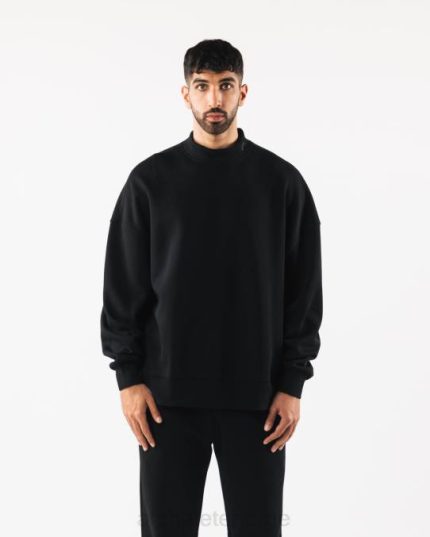 klær T442753 svart opprinnelse mock neck ls menn Alphalete