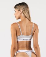 klær T44287 gråmelert akutt bralette kvinner Alphalete - Bilde 3
