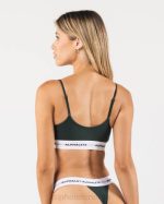 klær T44290 eviggrønn grønn akutt cami bralette kvinner Alphalete - Bilde 3