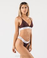 klær T44293 sangria rød akutt bralette kvinner Alphalete - Bilde 2
