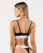klær T44295 svart akutt bralette kvinner Alphalete - Bilde 3